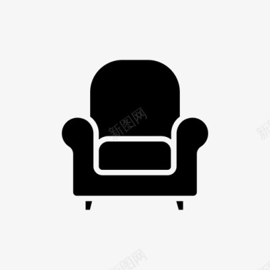 采购产品扶手椅软垫家具家庭家具图标图标