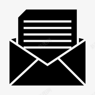电子邮件商务收件箱图标图标