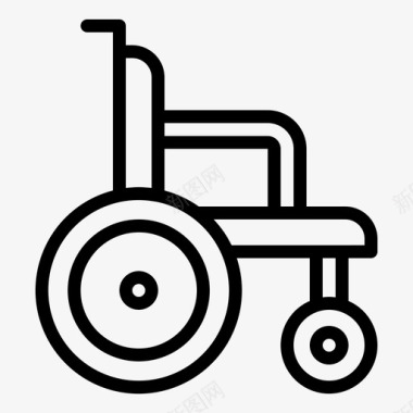 轮椅急诊医院图标图标