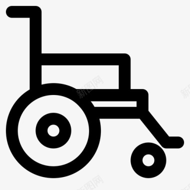 轮椅艾滋病残疾人图标图标