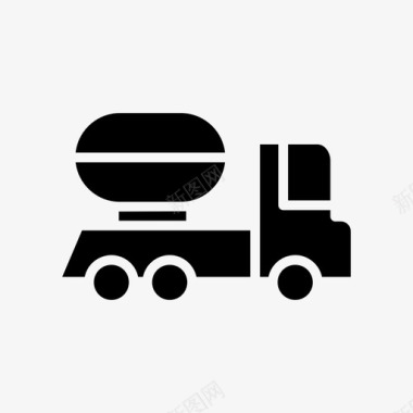 油罐车柴油运输图标图标