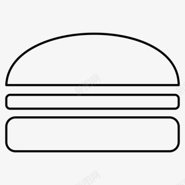 汉堡食物垃圾食品图标图标