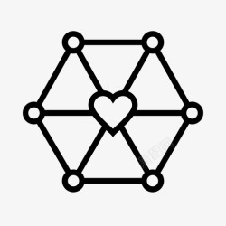 网络道德关系网络协作网络图标高清图片