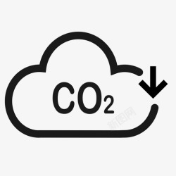 氧化性反应标识减少二氧化碳排放高清图片