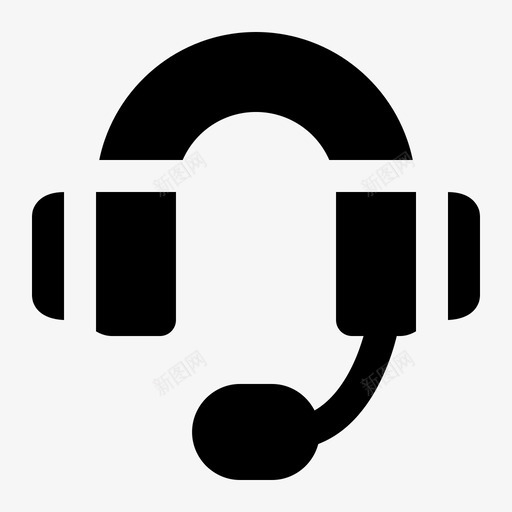 耳机呼叫中心联系人图标svg_新图网 https://ixintu.com 呼叫中心 支持 标志 标志符 电子商务 符号 耳机 联系人 设置