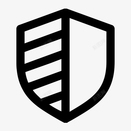 防护罩警戒安全图标svg_新图网 https://ixintu.com 安全 警戒 防护罩