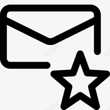 星号收藏夹邮件星级收藏夹邮件电子邮件图标图标