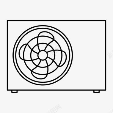 空调电子设备家用电器图标图标