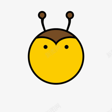 动物图标-上色-蜜蜂图标