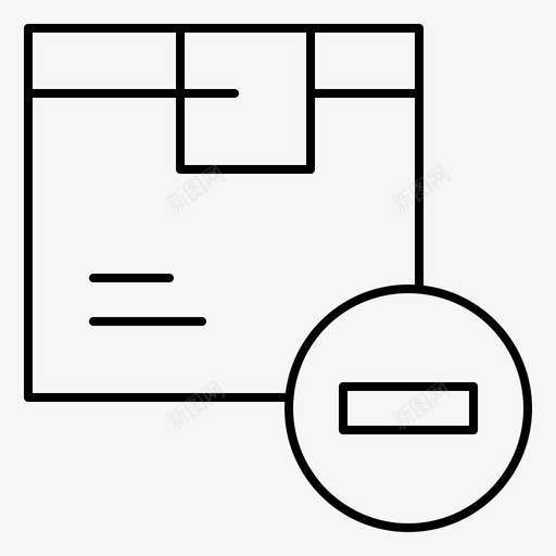 框删除交货图标svg_新图网 https://ixintu.com 交货 删除 物流 货物