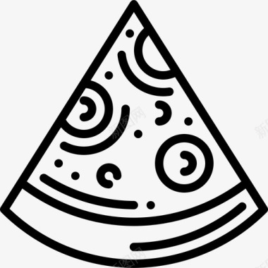 比萨饼奶酪食品图标图标