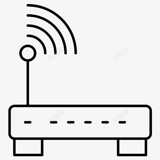 wifi设备互联网图标svg_新图网 https://ixintu.com wifi wifi路由器 互联网 计算机技术常规线路组4 设备