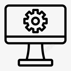 设备工程师软件应用程序齿轮图标高清图片