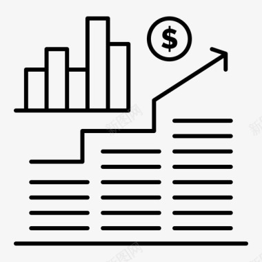 商业图表投资图标图标