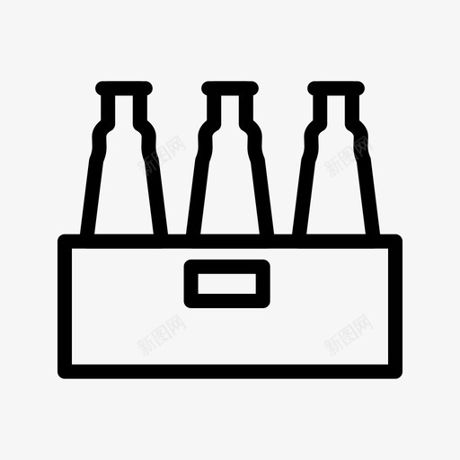 汽水瓶玻璃包装图标svg_新图网 https://ixintu.com 包装 水瓶 汽水 玻璃
