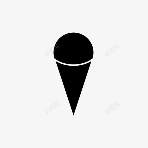 冰淇淋筒冷的沙漠图标svg_新图网 https://ixintu.com 冰淇淋 冰淇淋筒 冷的 沙漠