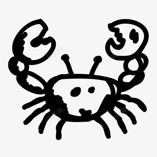 螃蟹爪子硬皮图标svg_新图网 https://ixintu.com 爪子 硬皮 螃蟹 食物