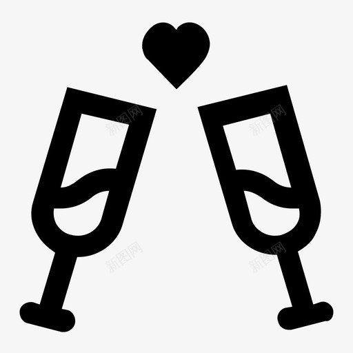 玻璃晚餐饮料图标svg_新图网 https://ixintu.com 应用程序 晚餐 玻璃 用户界面 葡萄酒 饮料