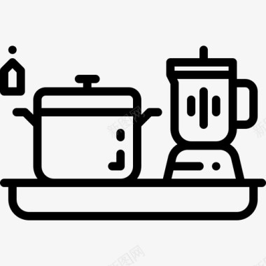 厨房搅拌机电子图标图标