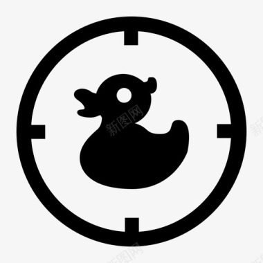 射击鸭子游乐园游戏图标图标