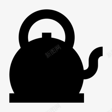 厨房电热壶茶壶图标图标