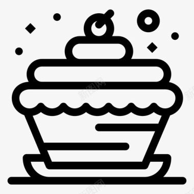 面包店生日蜡烛图标图标