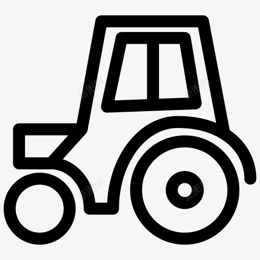 拖拉机农业车辆图标svg_新图网 https://ixintu.com 农业 农业和农业概况 拖拉机 车辆