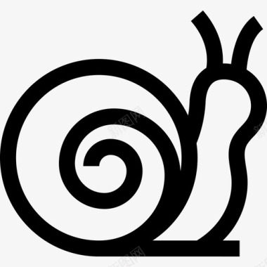 蜗牛动物自然图标图标