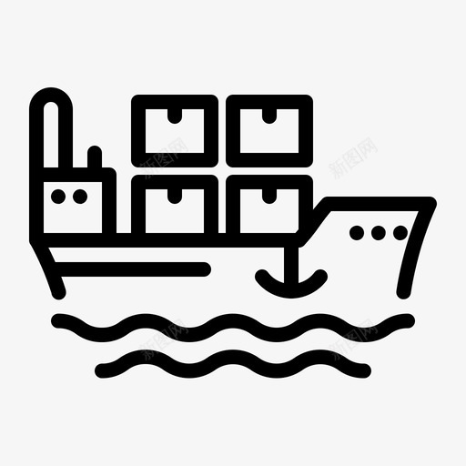 物流船舶货物交货装运图标svg_新图网 https://ixintu.com 交货 概述 物流 船舶 装运 货物 远征
