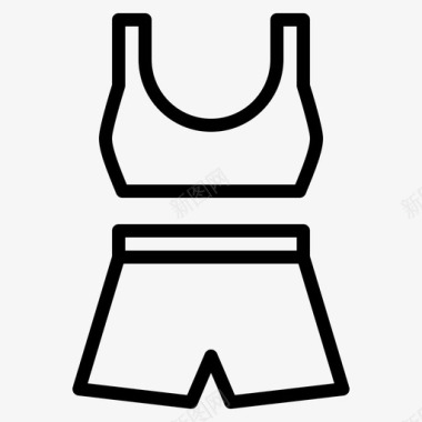 运动服服装时尚图标图标