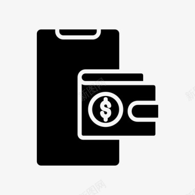 钱包商务和金融信用卡图标图标