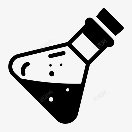 药剂瓶子锥形瓶图标svg_新图网 https://ixintu.com 实验室 游戏 游戏资产 瓶子 药剂 药品 锥形瓶