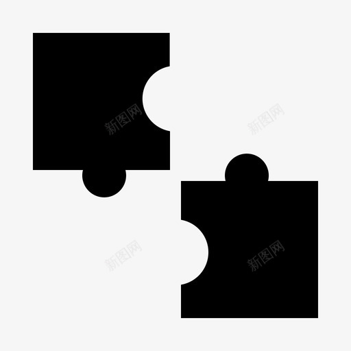拼图方块游戏图标svg_新图网 https://ixintu.com 医学 字形 拼图 方块 游戏 策略
