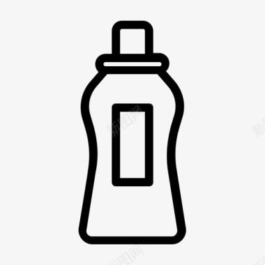 漂白剂瓶子清洁剂图标图标