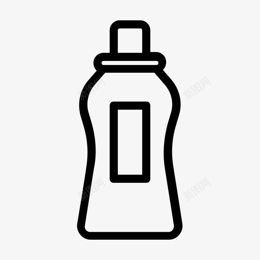 漂白剂瓶子清洁剂图标svg_新图网 https://ixintu.com 洗衣粉 清洁剂 漂白剂 瓶子 肥皂