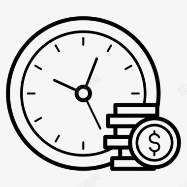 财务管理资金时间图标图标
