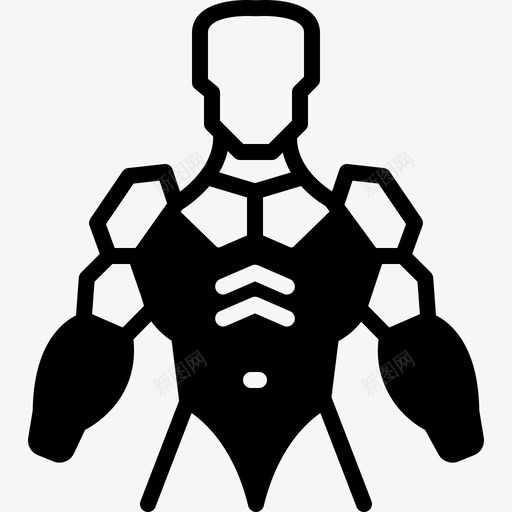 外骨骼盔甲机器人图标svg_新图网 https://ixintu.com 外部 外骨骼 机器人 盔甲