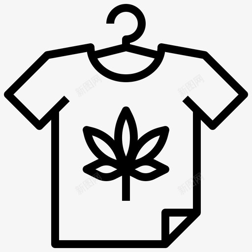 大麻商品大麻医疗保健图标svg_新图网 https://ixintu.com 医疗保健 商品 大麻 提纲 衬衫