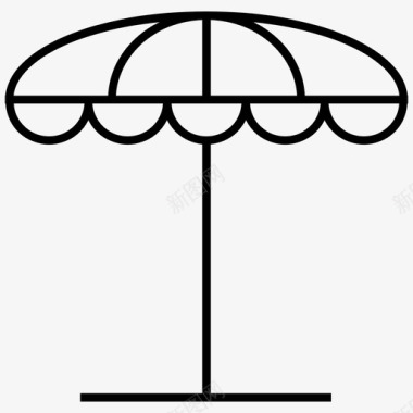 雨伞旅游利器图标图标
