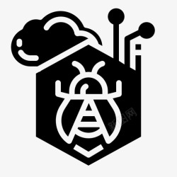 恶意软件的bugbug感染恶意软件图标高清图片