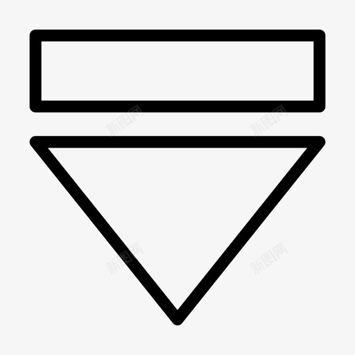 向下箭头方向图标svg_新图网 https://ixintu.com 向下 方向 材质常规线条集46 箭头