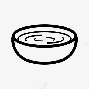 青酱碗晚餐图标图标