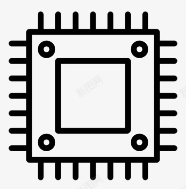 芯片组cpuic图标图标