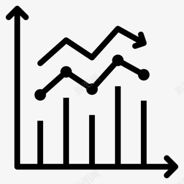 统计图表报表图标图标