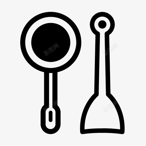 锅水壶厨房图标svg_新图网 https://ixintu.com 勺子 厨房 图标 服务 水壶 设置
