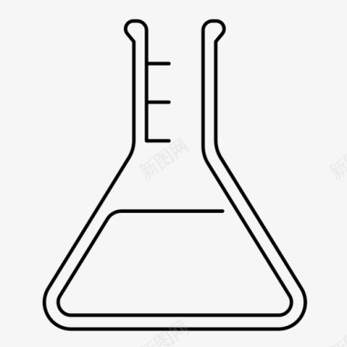 烧杯实验室科学图标图标