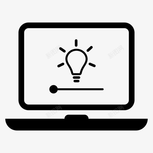 笔记本电脑显示器亮度控制亮度控制对比度图标svg_新图网 https://ixintu.com 亮度控制 光线调节 对比度 混音图标 笔记本电脑显示器亮度控制