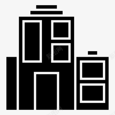 建筑商业城市图标图标