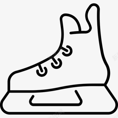 花样滑冰鞋曲棍球滑冰图标图标