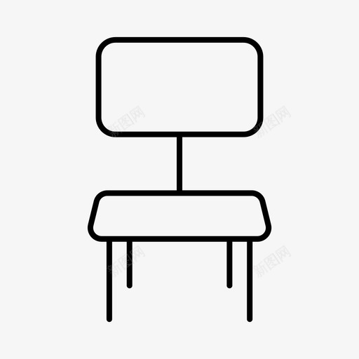 椅子座位坐下图标svg_新图网 https://ixintu.com 坐下 坐着 工作元素图标 座位 椅子 等候椅